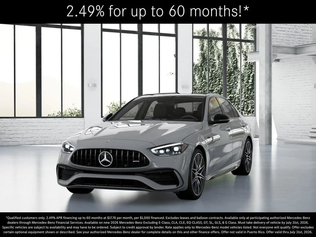New 2026 MANUFAKTUR Alpine Grey Mercedes-Benz AMG® C 43 4MATIC Sedan image 41