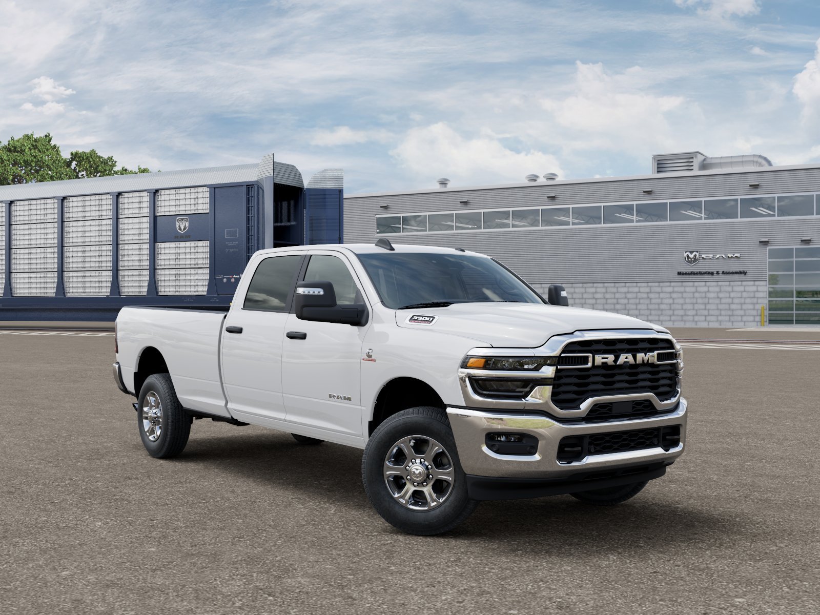 New 2027 Bright White Clear-Coat Exterior Paint RAM Big Horn image 3