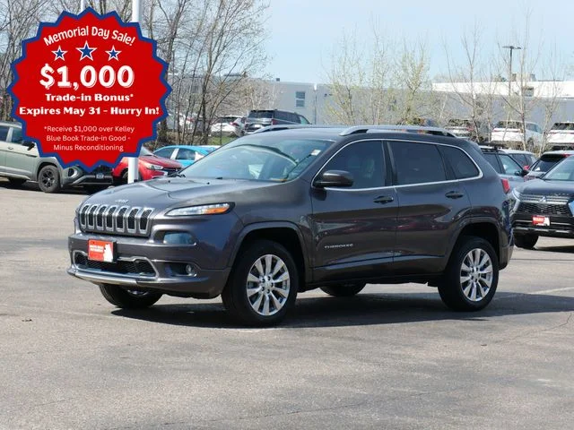 Used 2018 Jeep Cherokee Overland with VIN 1C4PJMJX6JD509437 for sale in White Bear Lake, Minnesota