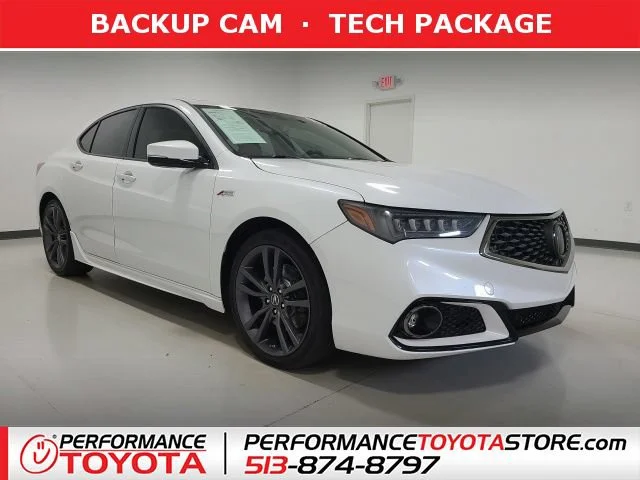 Used 2019 Platinum White Pearl Acura w/A-Spec Pkg image 1
