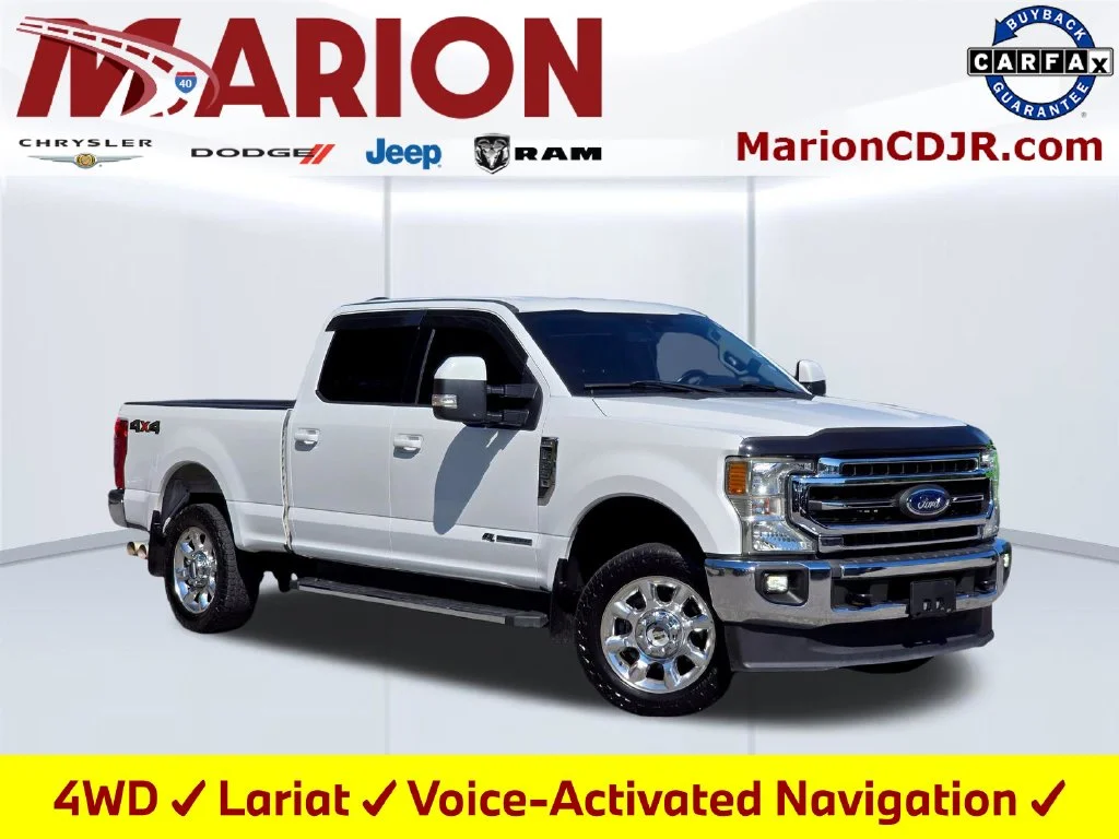 Used 2021 White Ford Lariat image 1