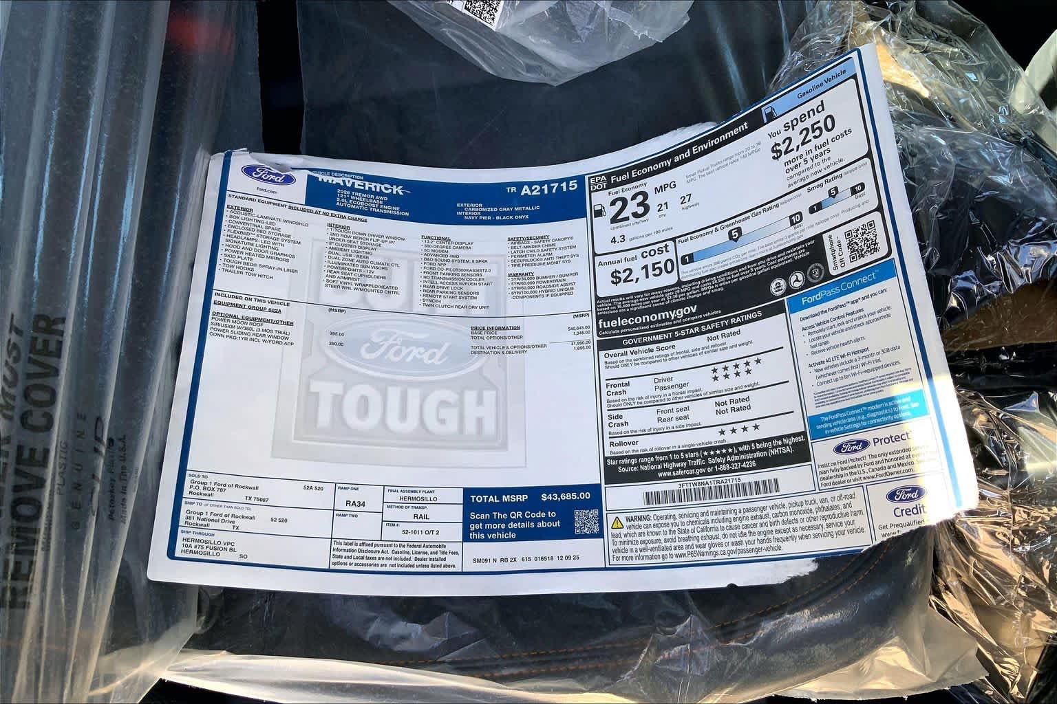 New 2026 Carbonized Gray Metallic Ford Tremor® image 19