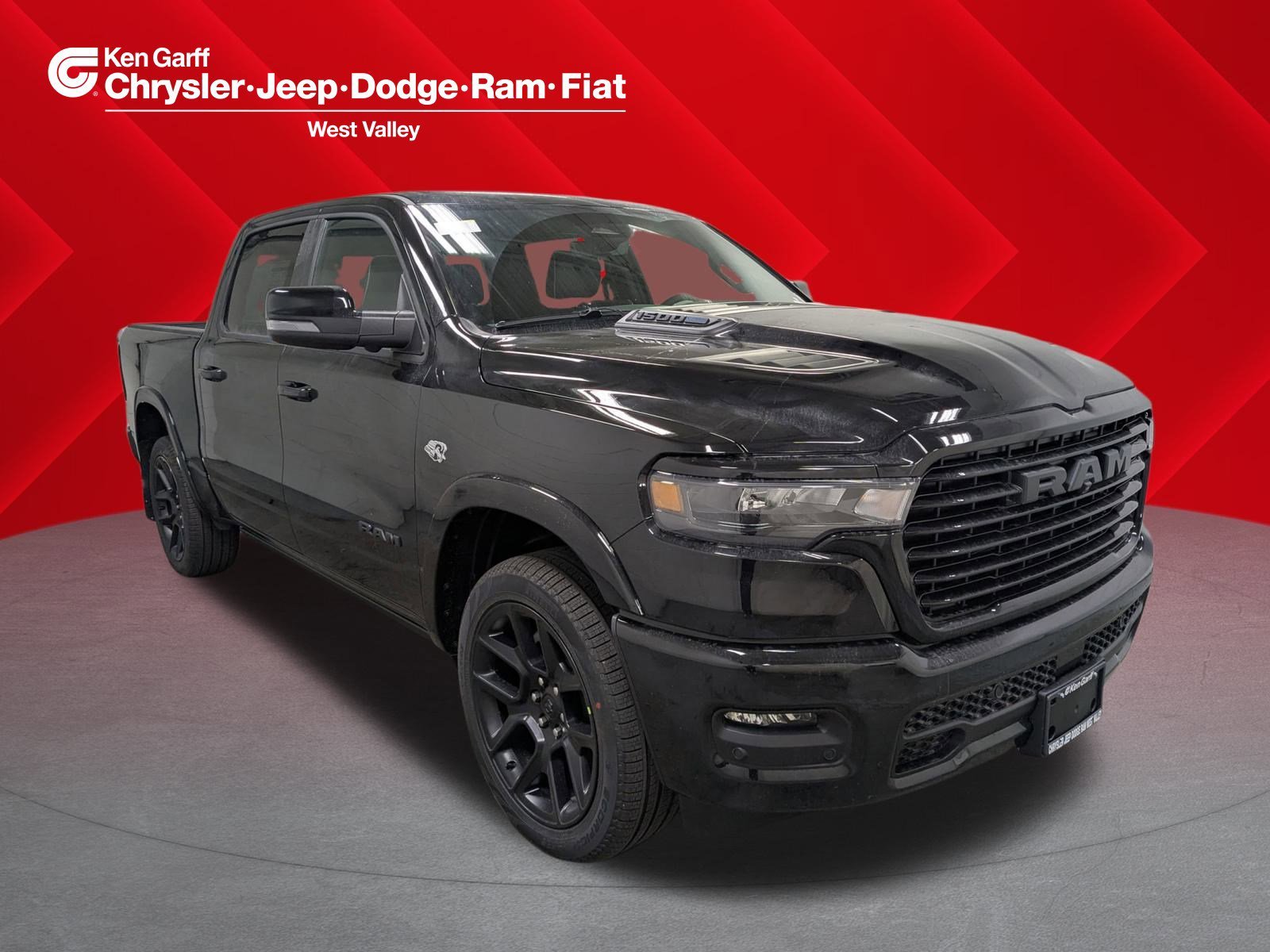 New 2026 Diamond Black Crystal Pearl-Coat Exterior Paint RAM Laramie image 1