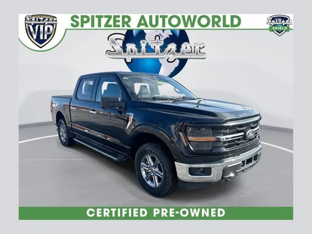 Certified Used 2025 Black Metallic Ford XLT image 1