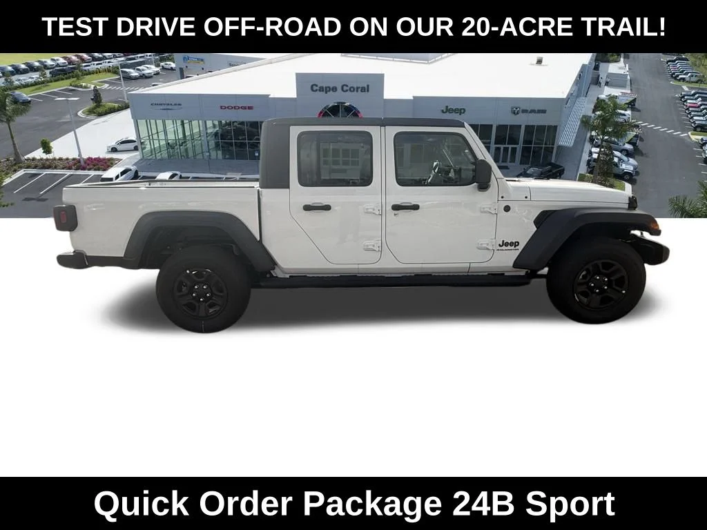 New 2026 Bright White Clear-Coat Exterior Paint Jeep Sport image 3