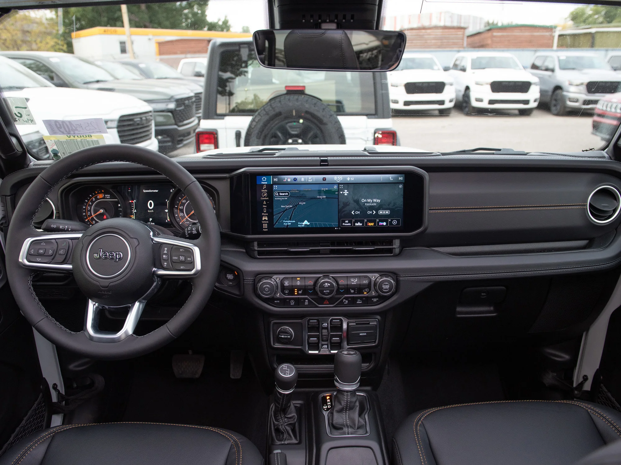 Used 2025 White Jeep Sahara* 4 Door 4x4, 1-Touch Power Top, Safety Group, Heated Leather image 11