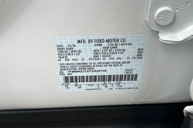 New 2026 Star White Metallic Tri-Coat Ford Tremor® image 50