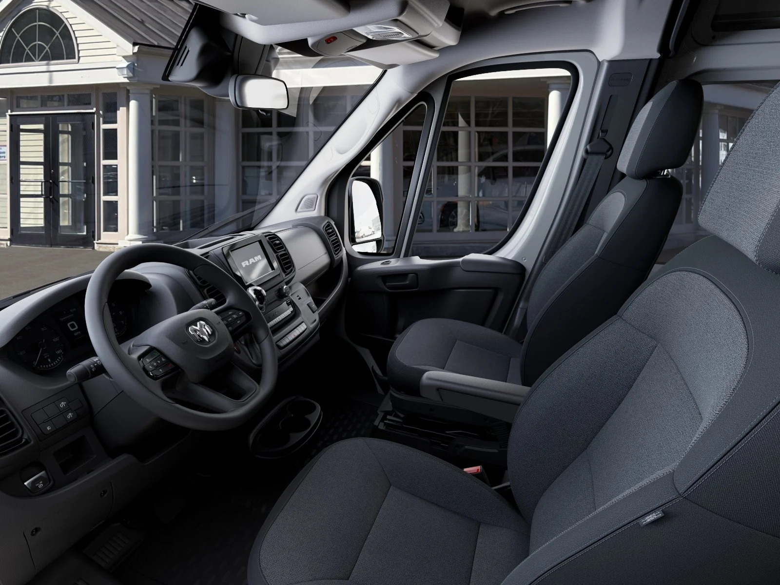 New 2026 Bright White Clear-Coat Exterior Paint RAM Cargo Van Tradesman High Roof 159" WB w/Pass Seat image 48