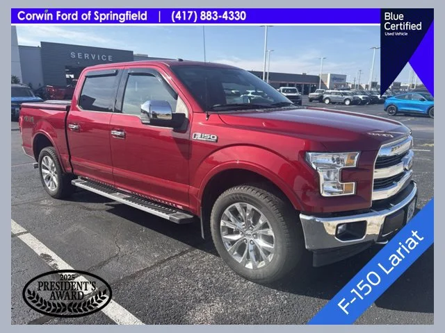 Used 2017 Red Ford Lariat image 1