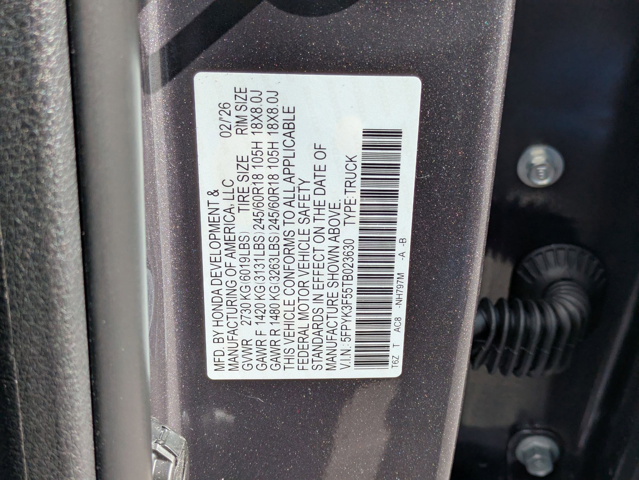 2026 Honda Ridgeline RTL - Photo 16