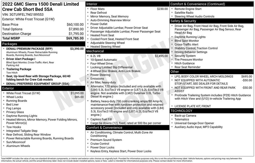 Used 2022 White GMC Denali image 43