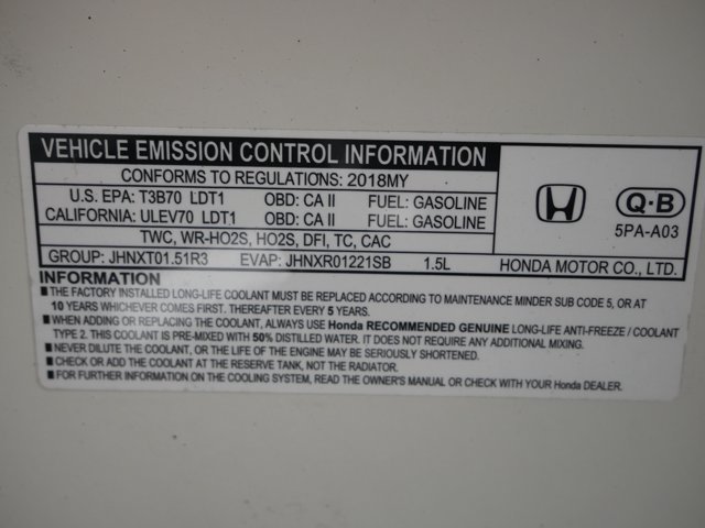 Used 2018 White Diamond Pearl Honda EX-L image 29