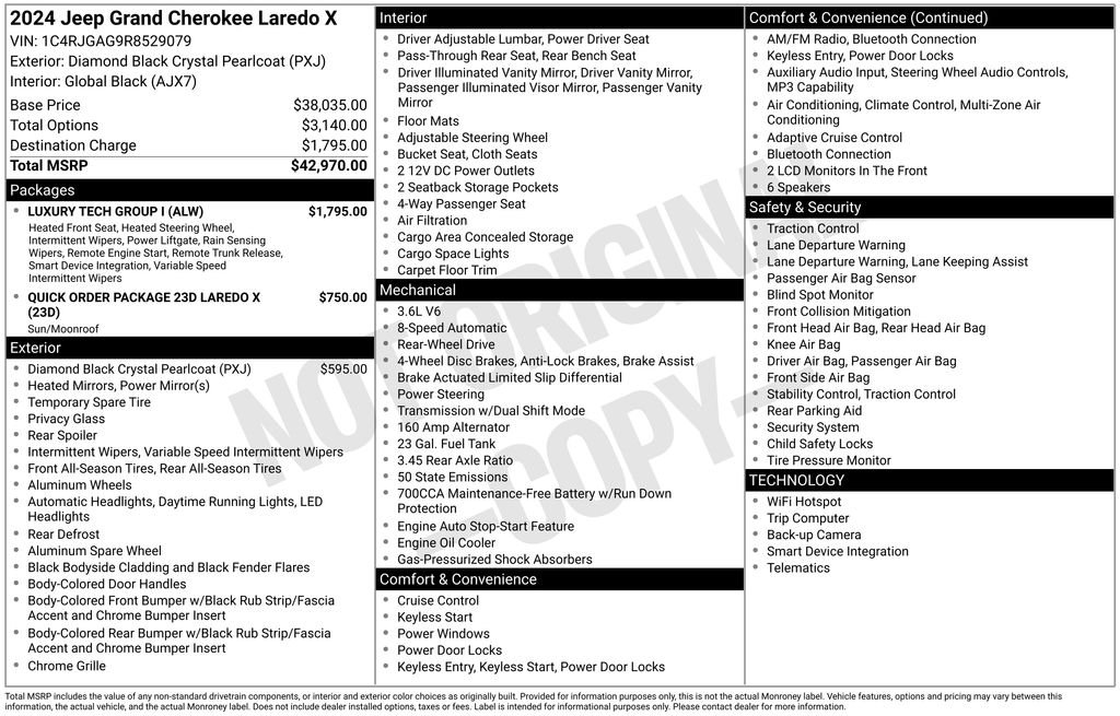 Used 2024 Black Jeep Laredo X image 8