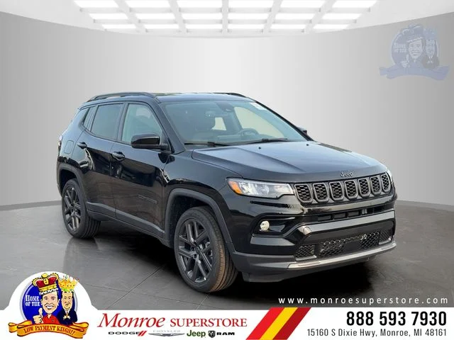 New 2026 Diamond Black Crystal Pearl-Coat Exterior Paint Jeep Limited image 1
