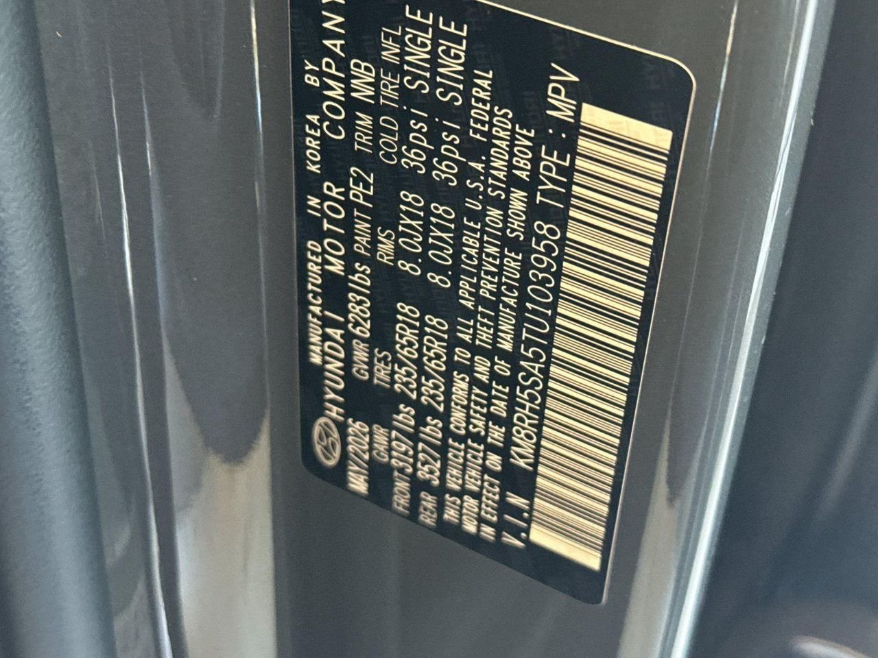 New 2026 Gray Hyundai Blue SEL Premium 7P image 24