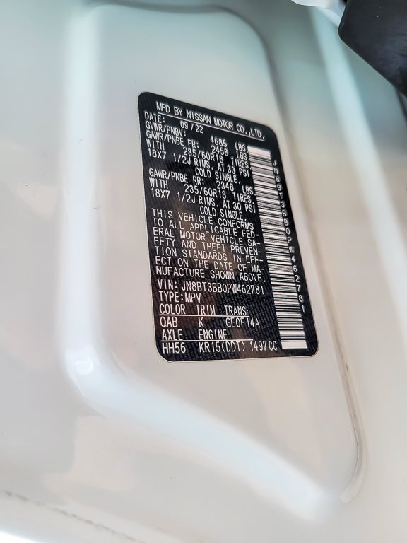 Used 2023 Pearl White Tricoat Nissan SV image 23