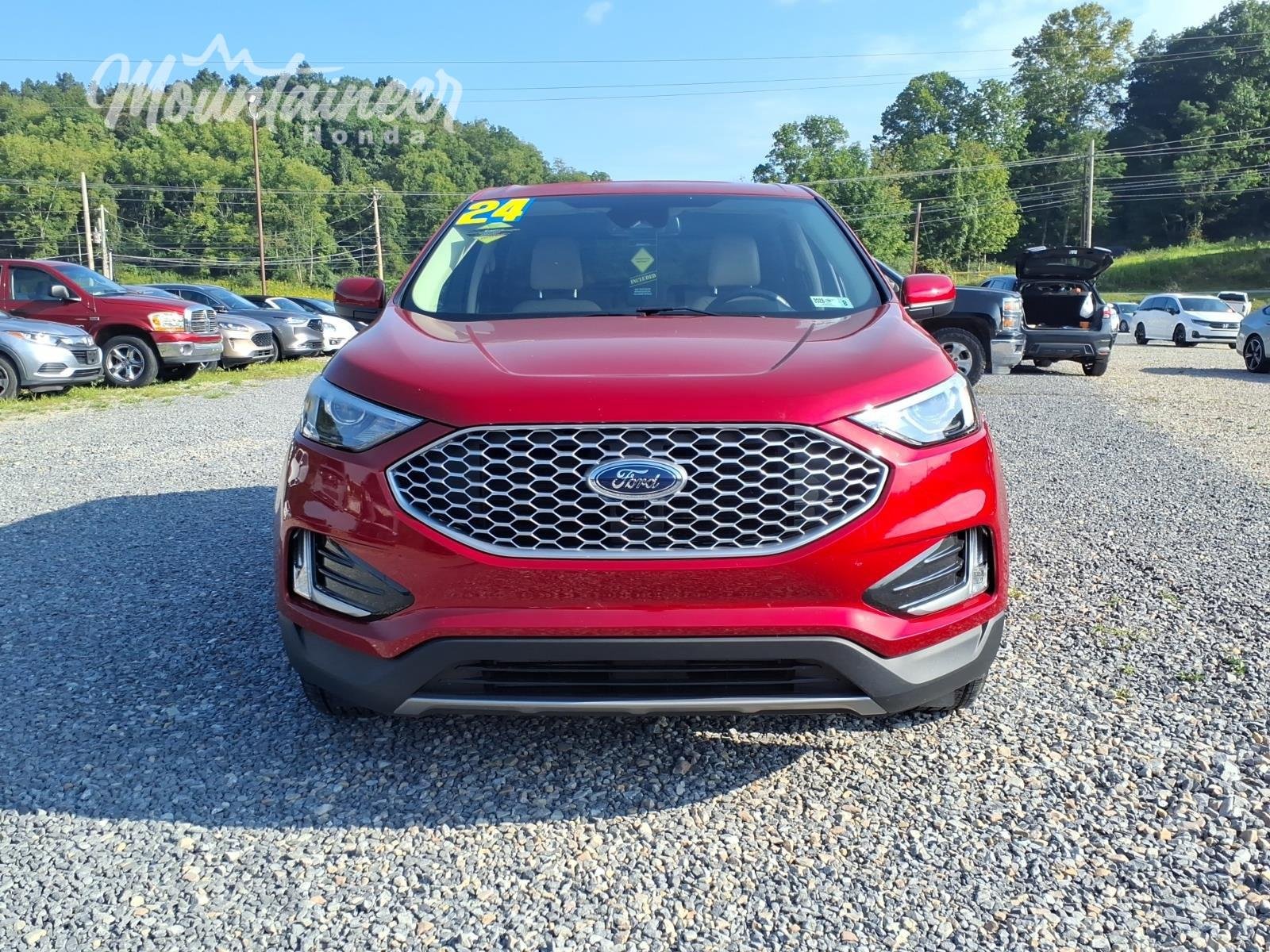 Used 2024 Rapid Red Metallic Tinted Clearcoat Ford SEL image 3