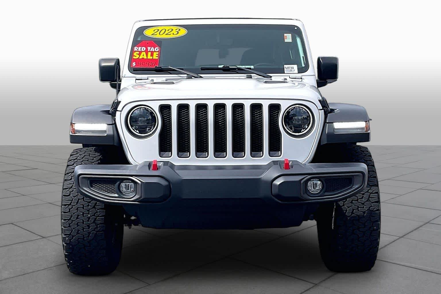 Used 2023 Bright White Clearcoat Jeep Rubicon image 4