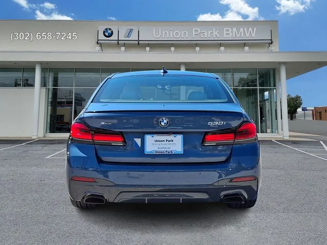 Certified Used 2023 Arctic Race Blue metallic BMW 530i xDrive image 5