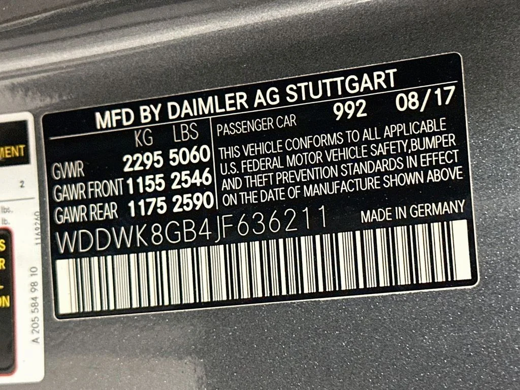 Used 2018 Selenite Gray Metallic Mercedes-AMG C 63 AMG® image 34