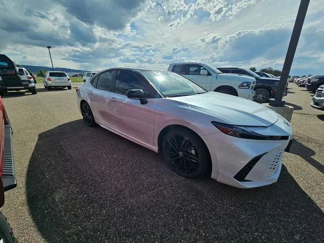 Used 2025 Midnight Black Metallic Toyota XSE image 4