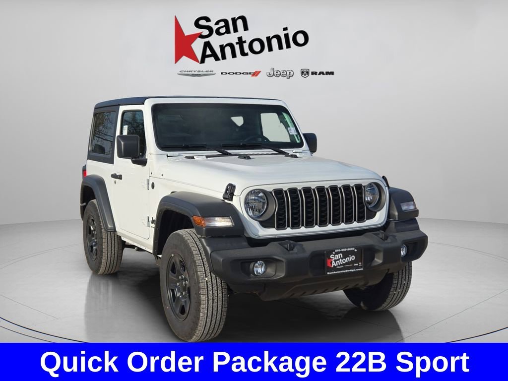 New 2026 Bright White Clear-Coat Exterior Paint Jeep Sport image 2