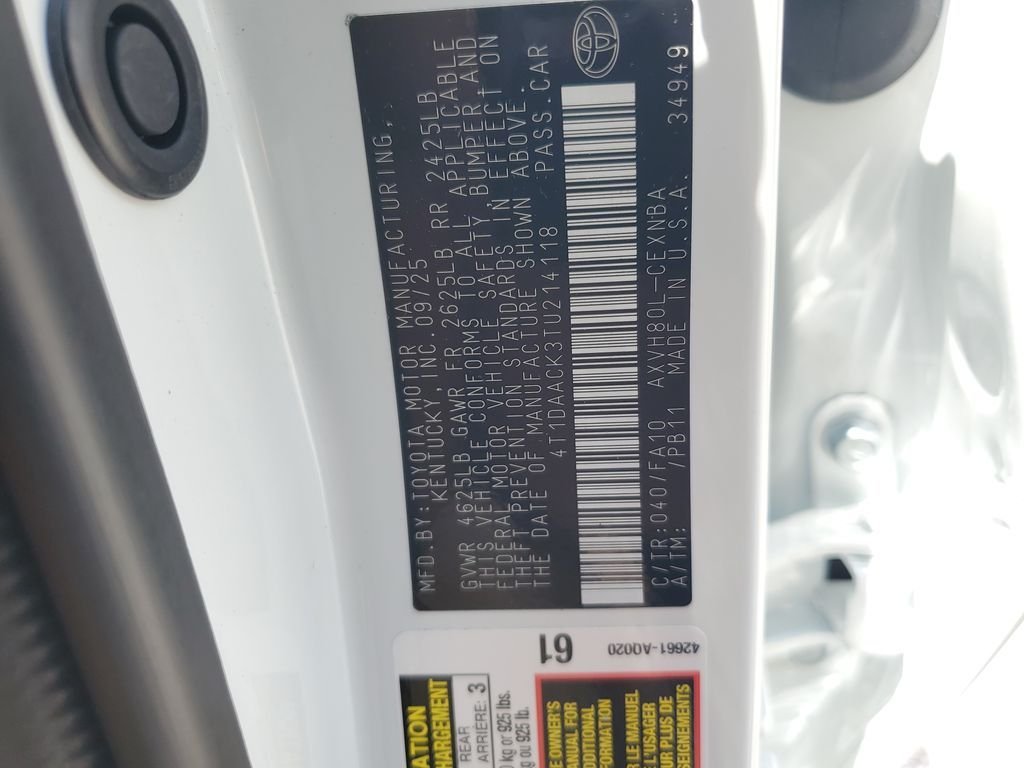 Used 2026 White Toyota LE image 23