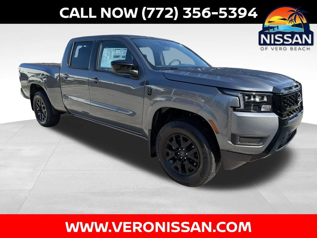 New 2026 Gun Metallic Nissan Crew Cab SV Long Bed image 1