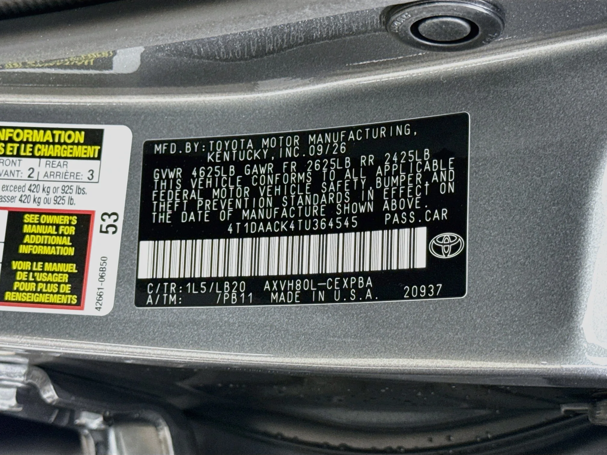 New 2026 Heavy Metal Toyota XSE image 17