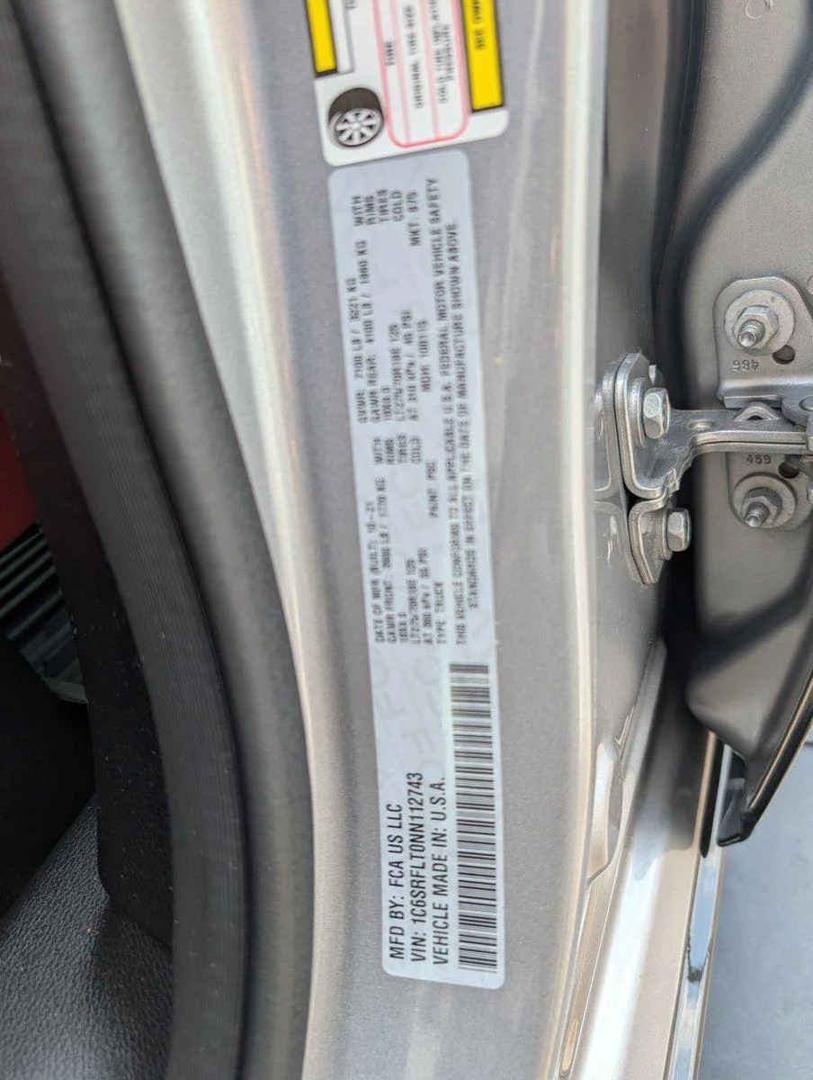 Used 2022 Billet Silver Metallic Clearcoat Ram Rebel image 13