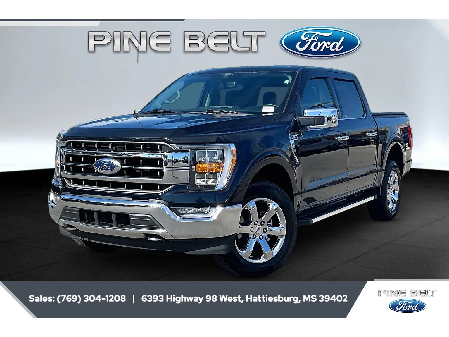 Used 2022 Antimatter Blue Metallic Ford LARIAT image 10