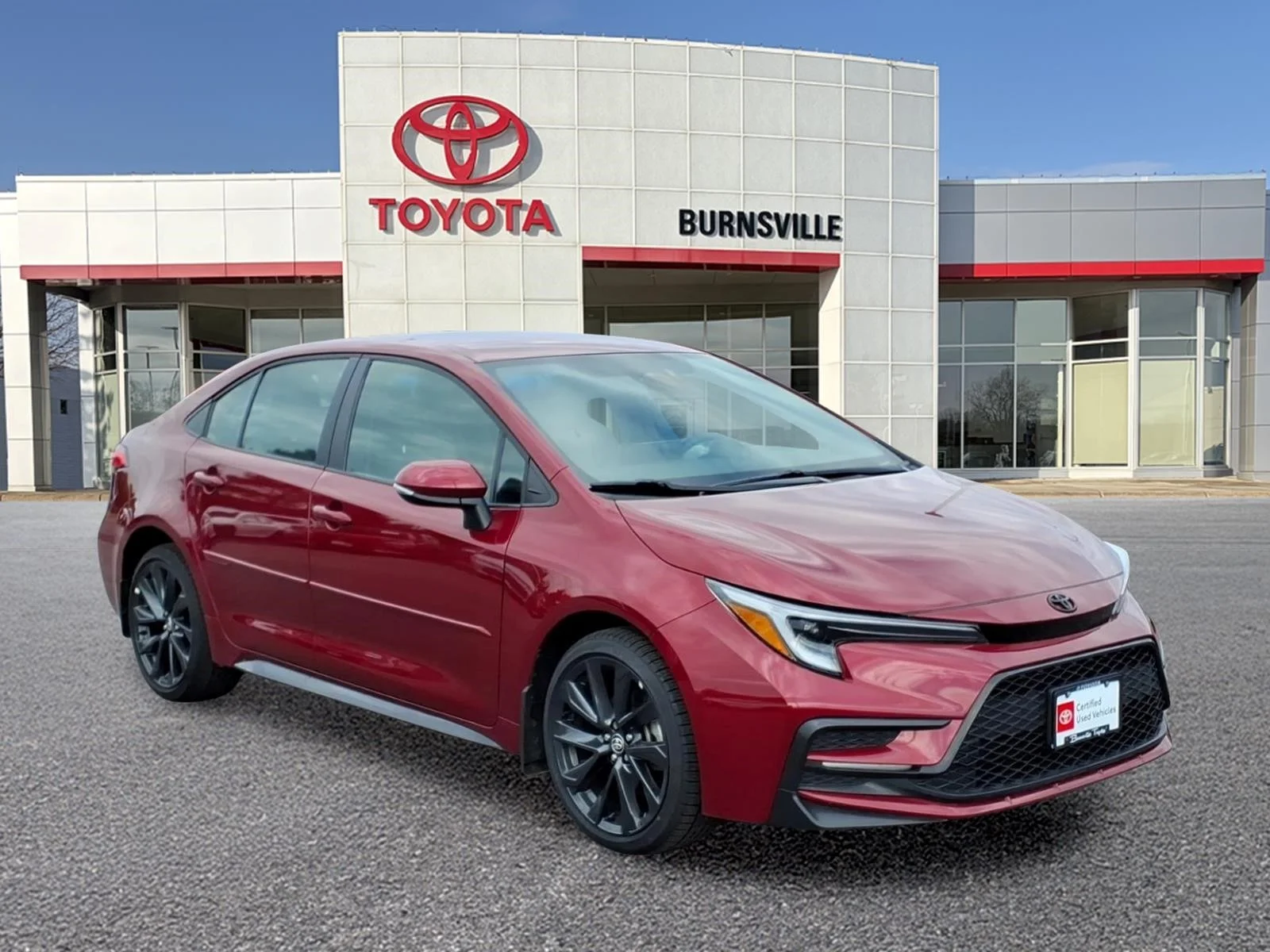 Certified Used 2024 Red Toyota SE image 1