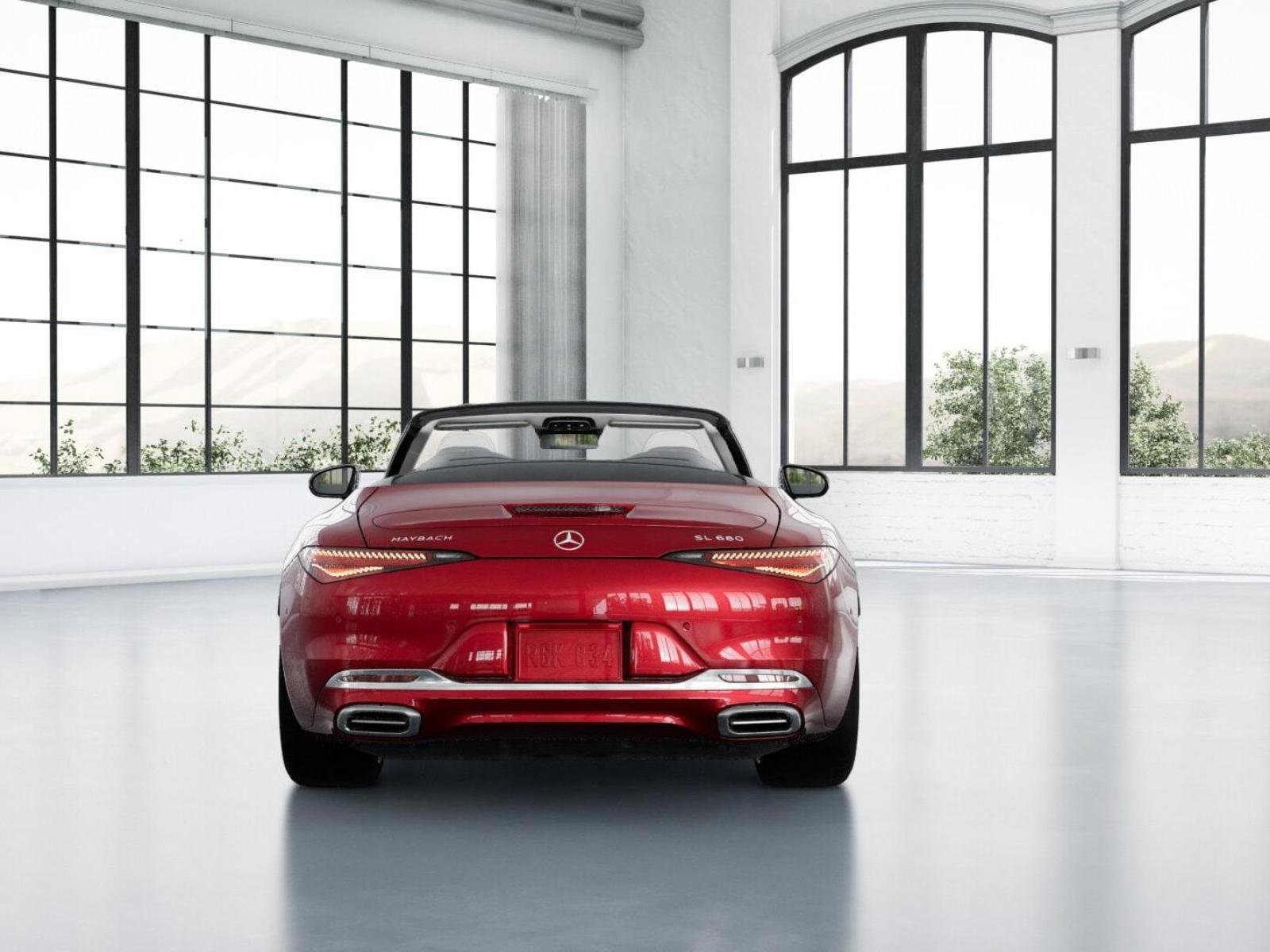New 2026 MANUFAKTUR garnet red metallic (Red Ambiance) Mercedes-Benz Maybach SL 680 Monogram Series image 25