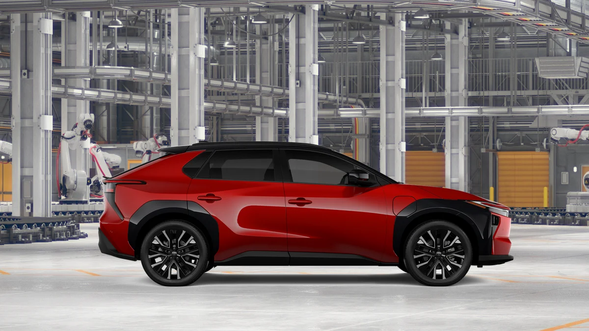 New 2026 Supersonic Red with Midnight Black Metallic roof Toyota Limited image 12