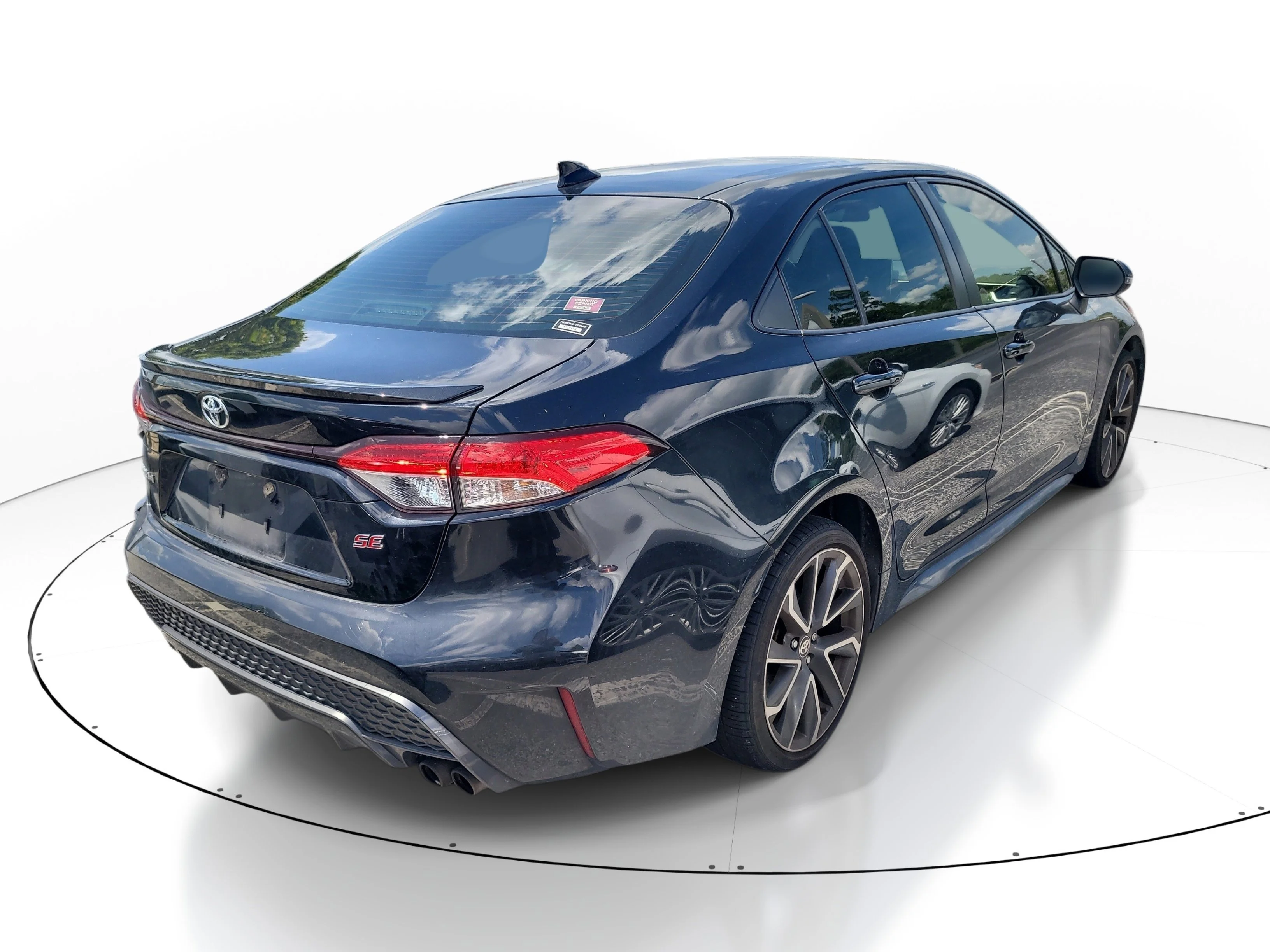Used 2020 Black Sand Pearl Toyota SE image 6