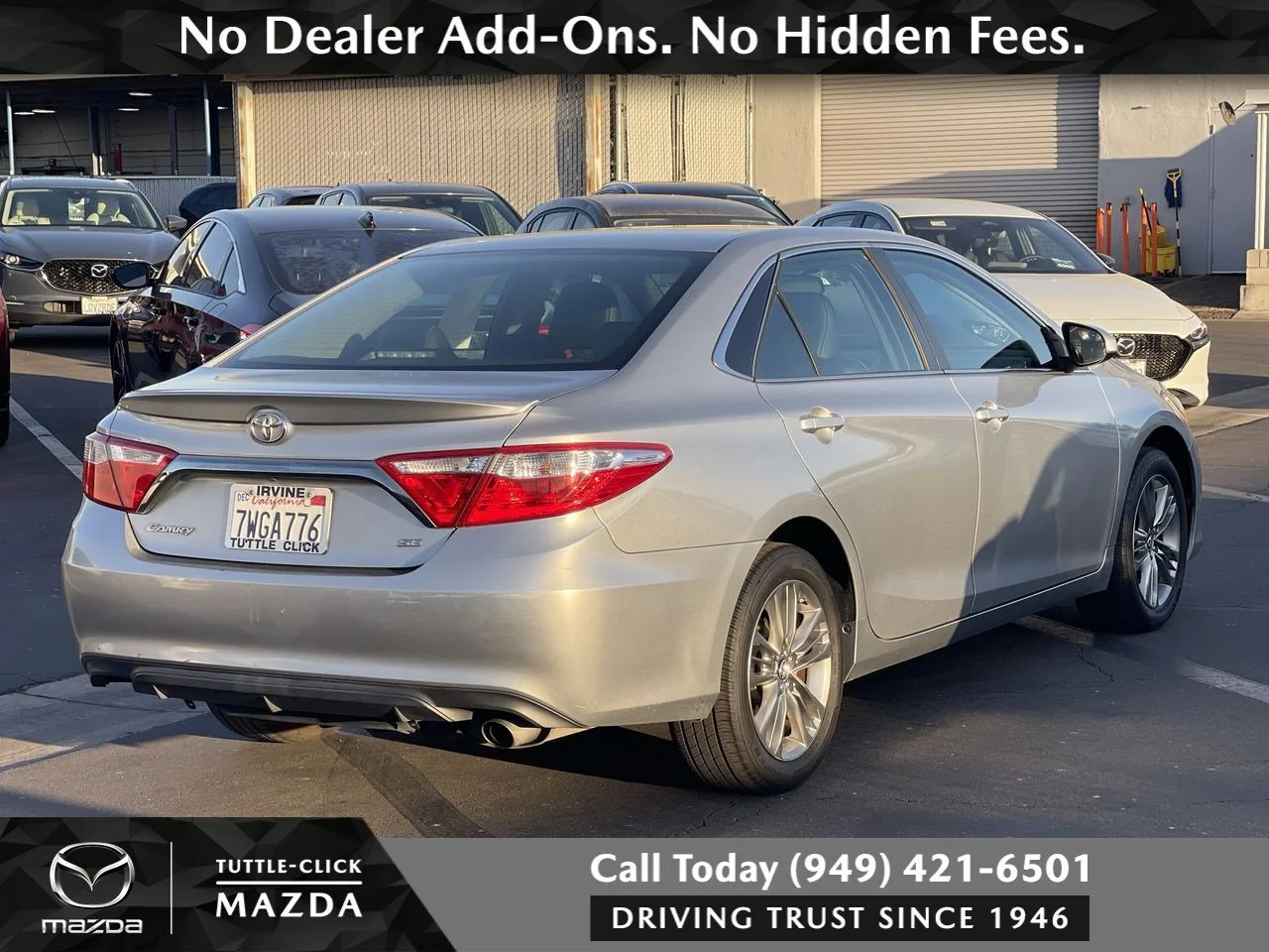 Used 2017 CELESTIAL SILVER Toyota SE image 6