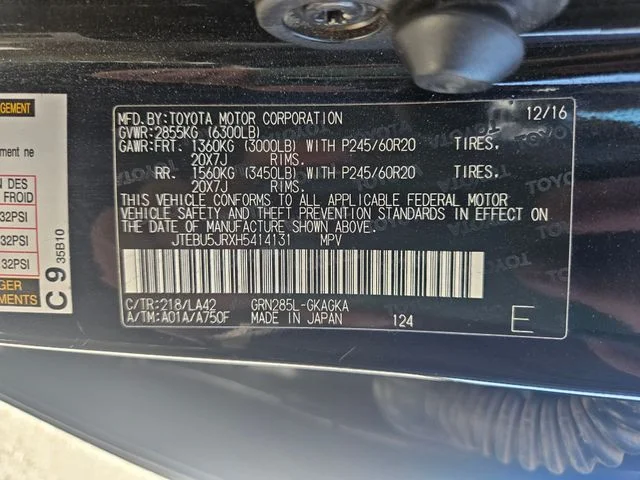 Used 2017 Black Toyota Limited image 30