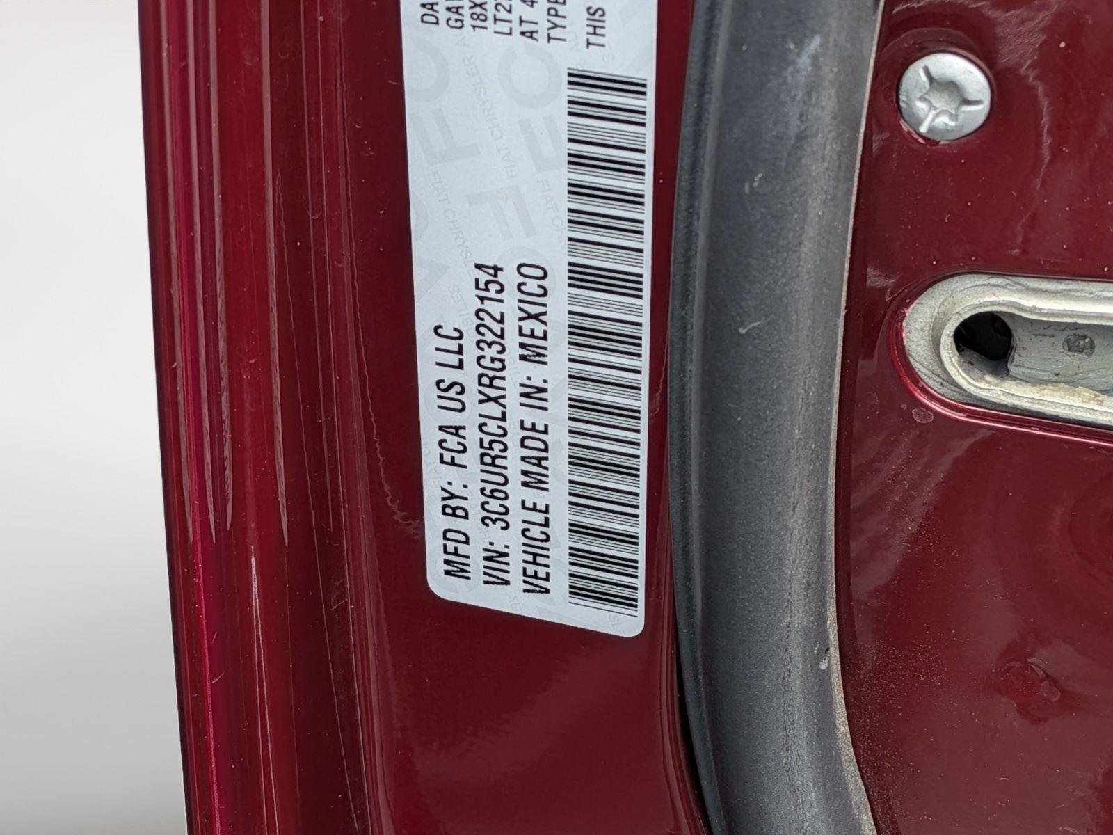 Used 2024 Delmonico Red Pearlcoat Ram Tradesman image 38