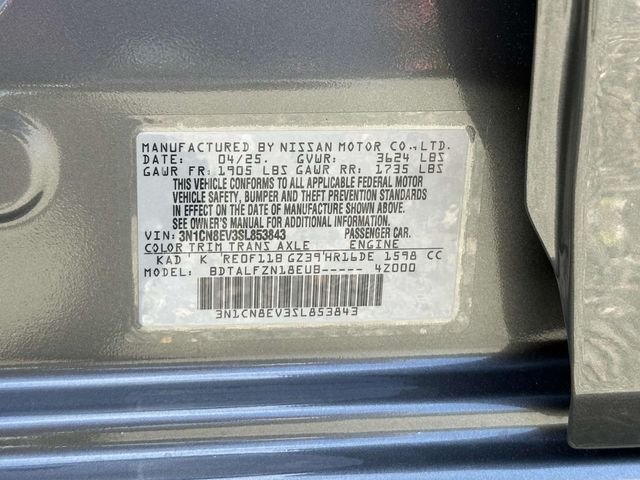 2025 Nissan Versa Sedan SV - Photo 25