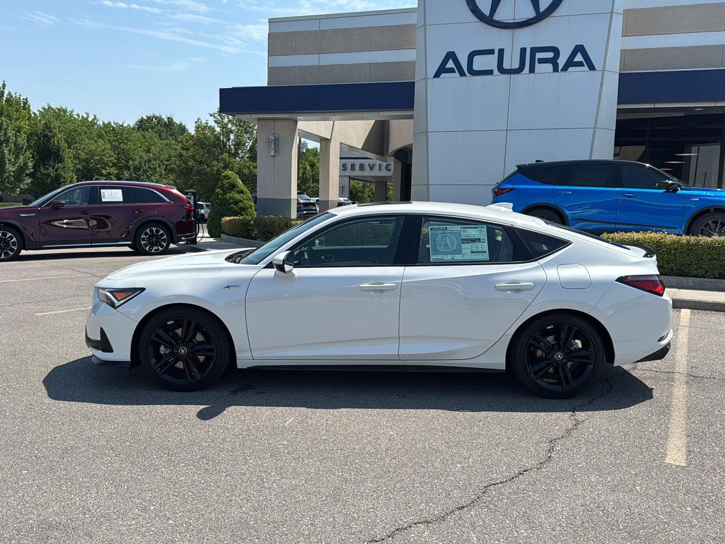 New 2026 Platinum White Pearl Acura w/Tech w/A-SPEC image 2