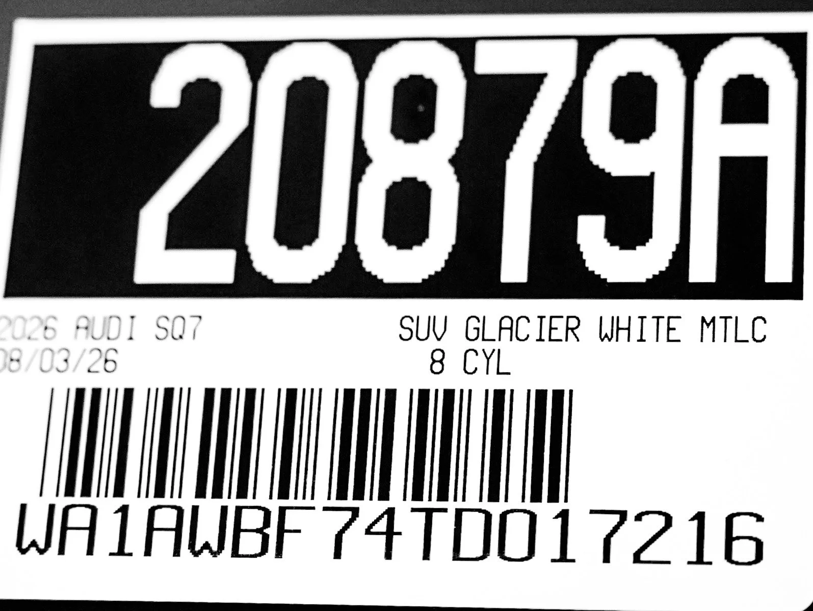 New 2026 Glacier White Metallic Audi Premium Plus image 26