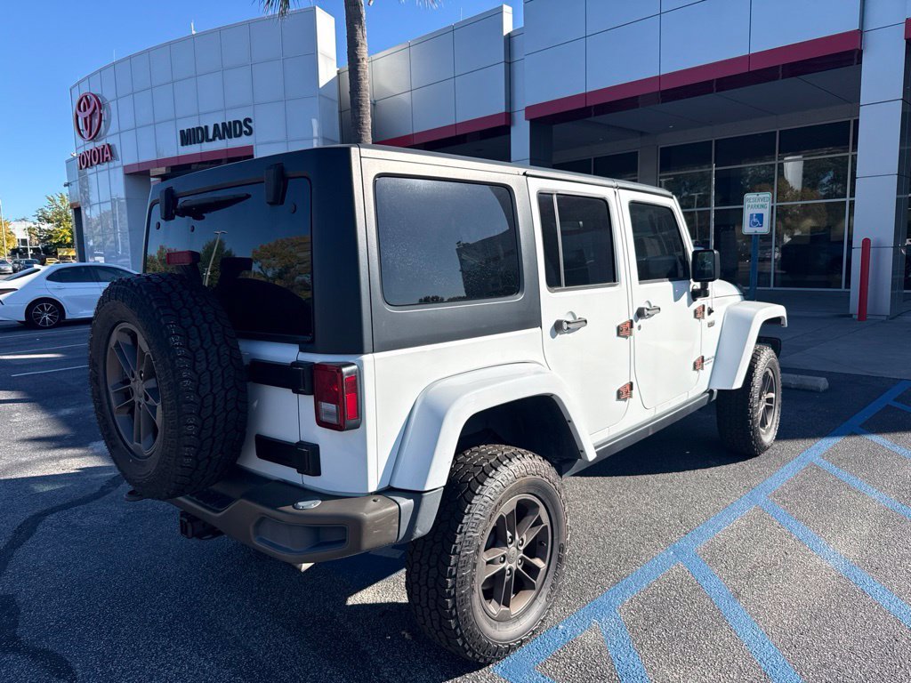 Used 2017 White Jeep Unlimited Sahara image 2