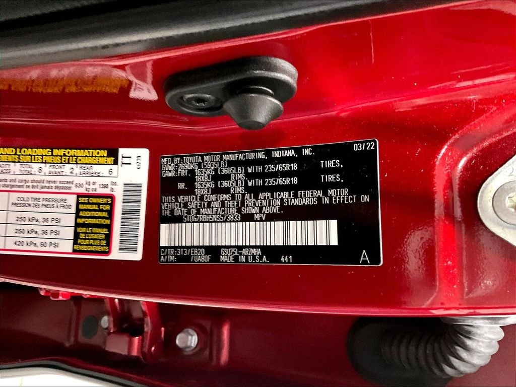 Used 2022 Red Toyota XLE image 36