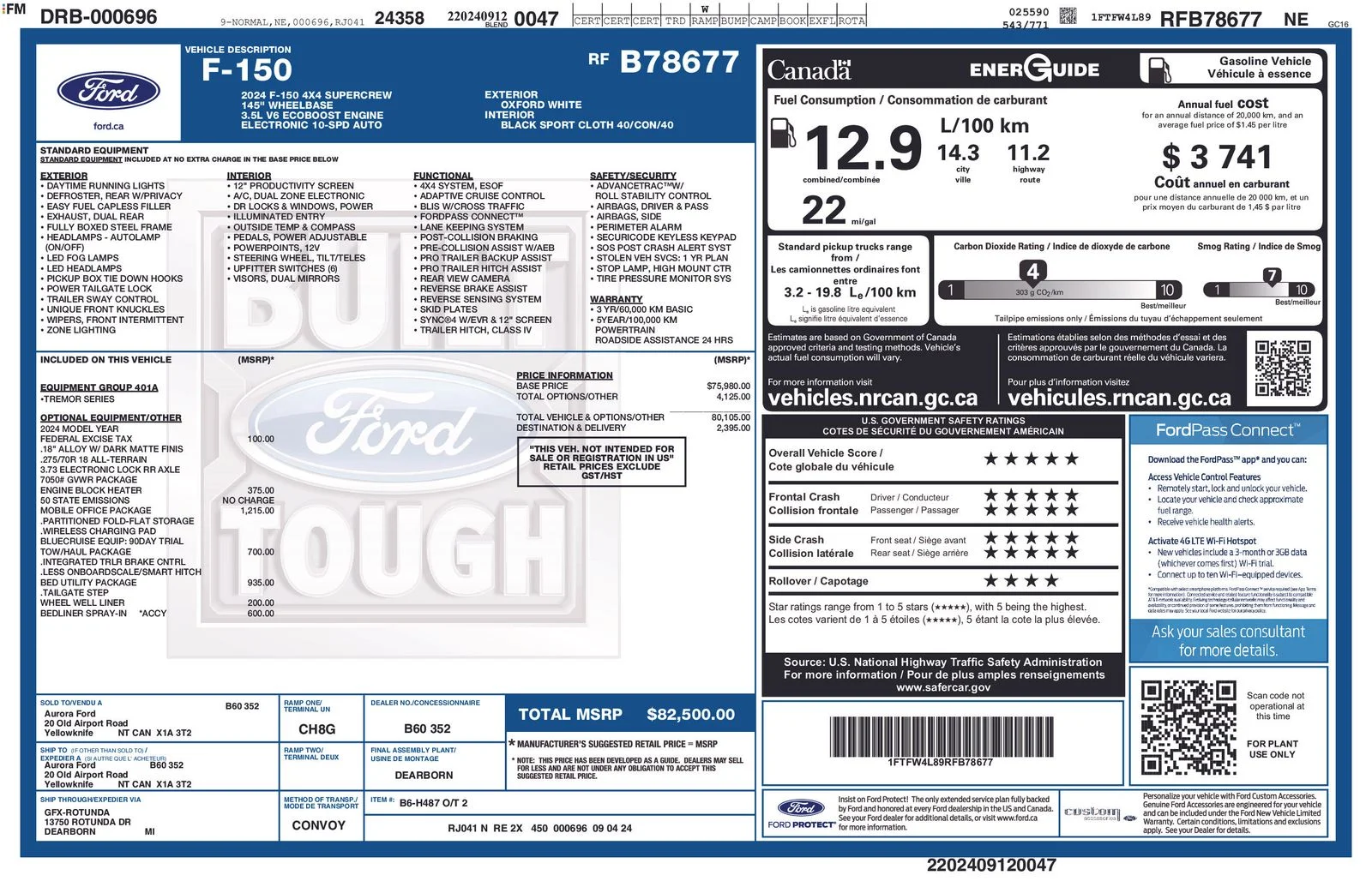 Used 2024 White Ford Tremor image 36