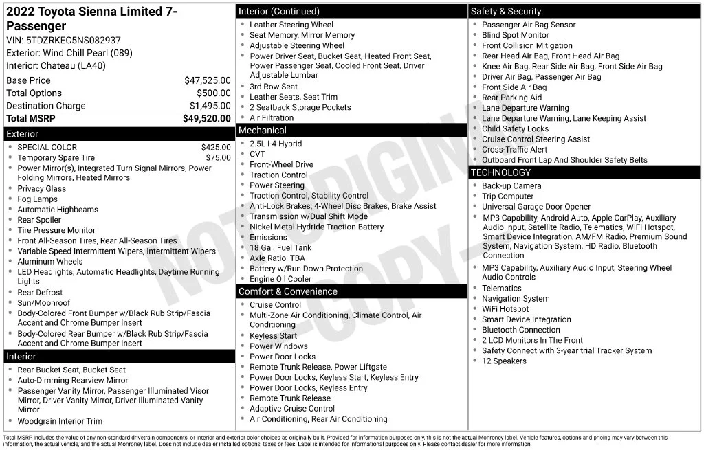 Used 2022 Wind Chill Pearl Toyota Limited image 47