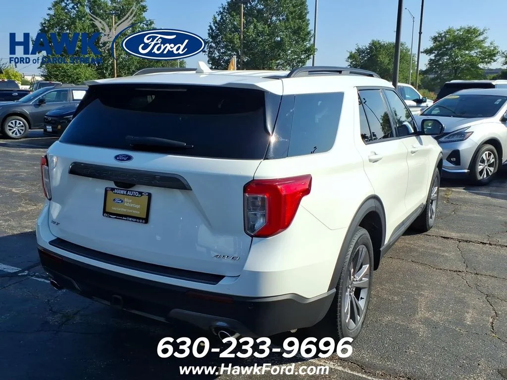 Certified Used 2023 White Metallic Ford XLT image 7