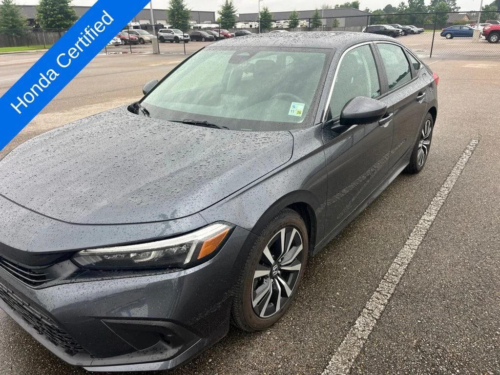 Certified Used 2023 Meteorite Gray Metallic Honda EX image 1