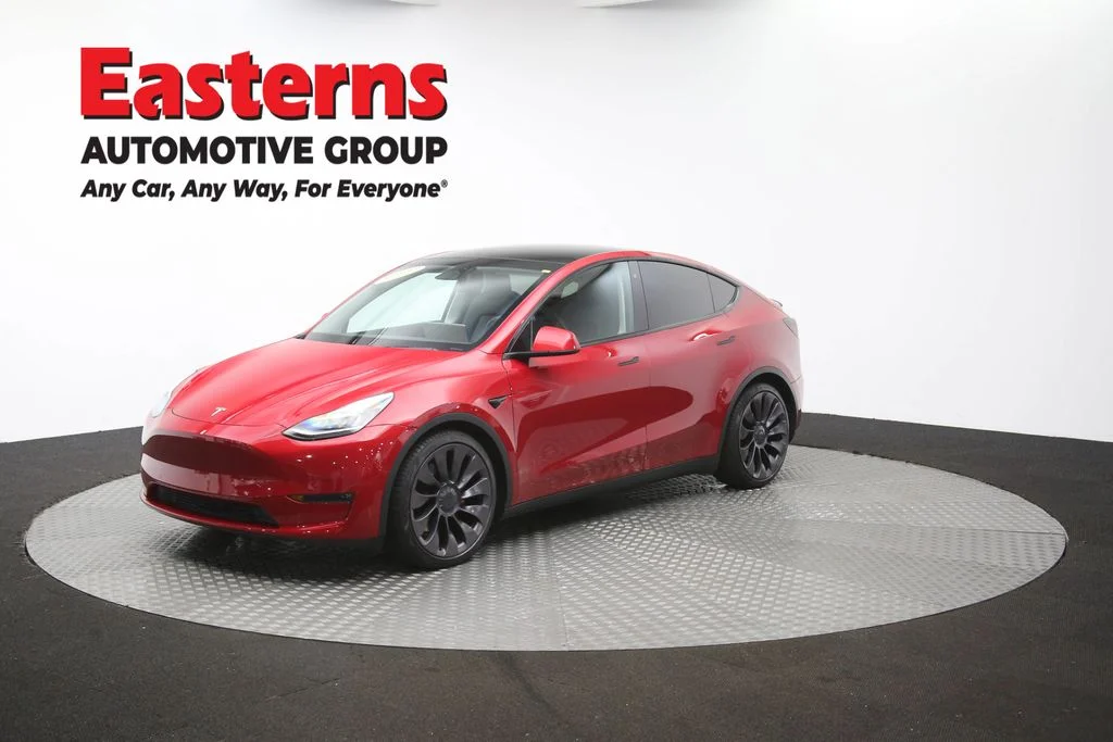 Used 2020 Red Tesla Performance image 51