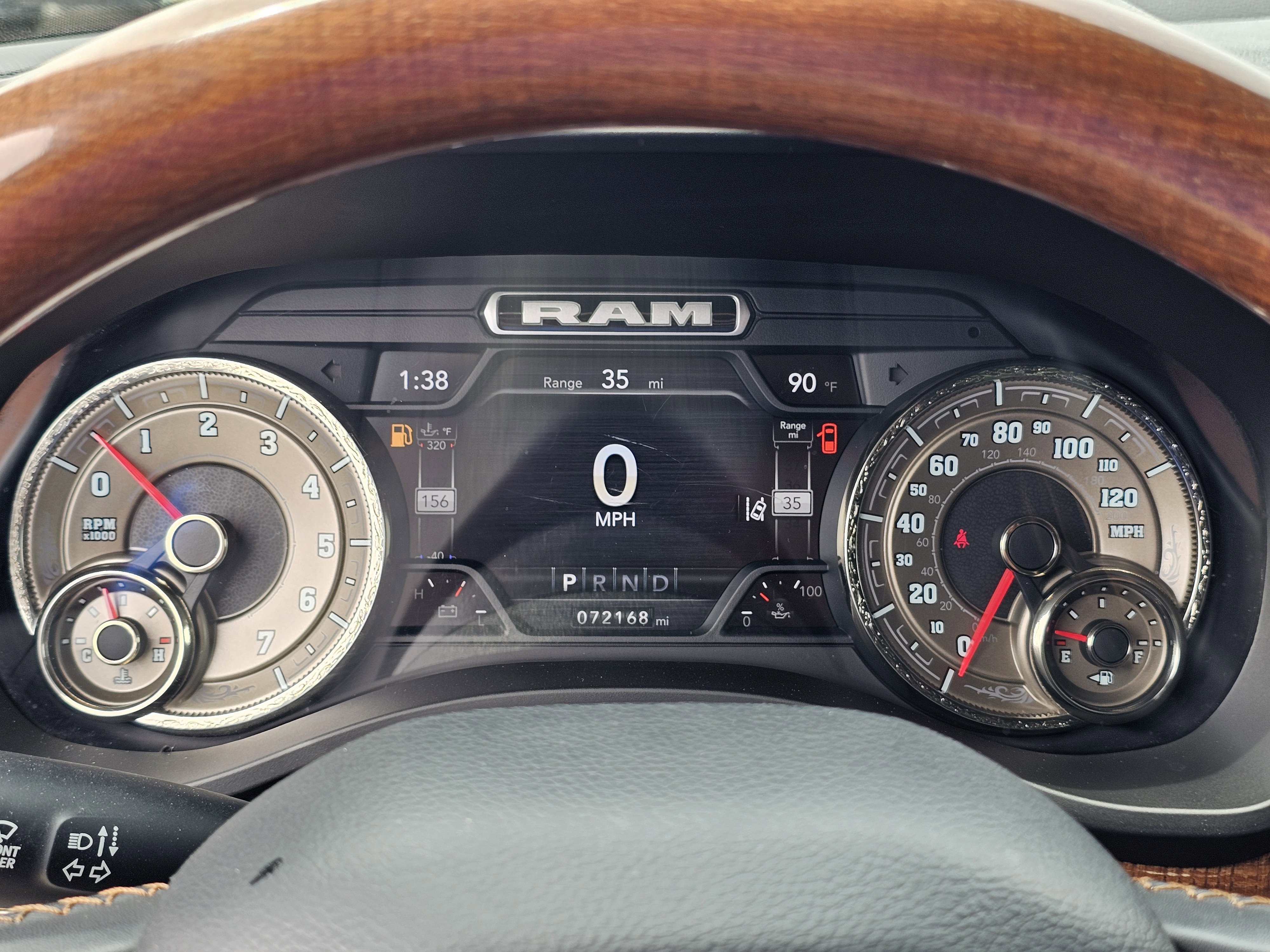 Used 2022 Diamond Black Crystal Pearlcoat Ram Longhorn image 25