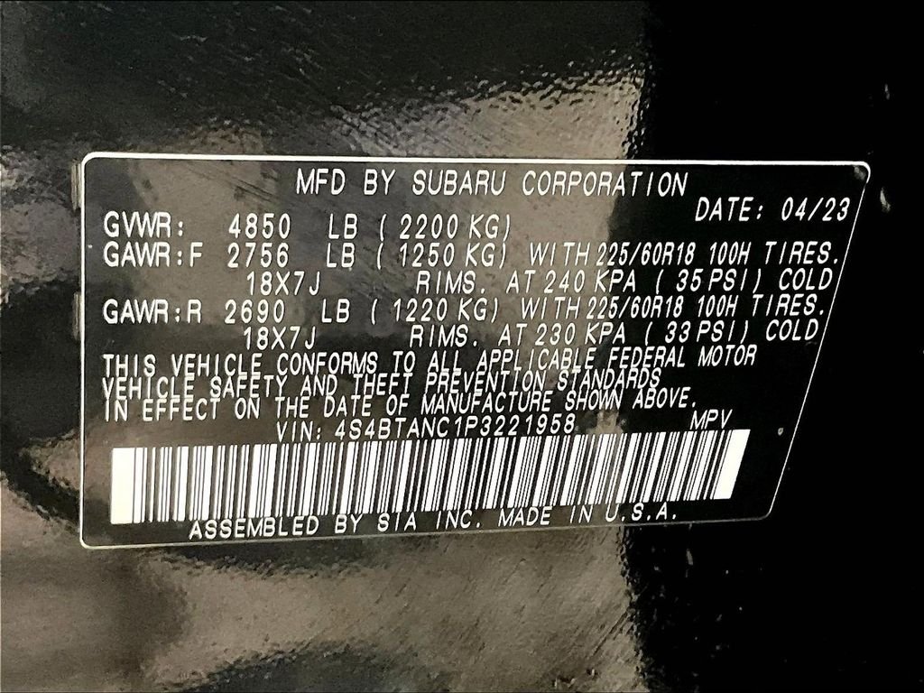 Used 2023 Black Subaru Limited image 35